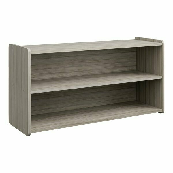 Tot Mate TM2302A.S3322 Shadow Elm Laminate Toddler Storage Shelf - 46'' x 15'' x 23 1/2'' 538TM2302BLA